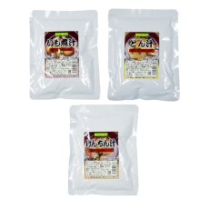画像2: レトルト惣菜 具だくさんお汁 3種9食セット （豚汁、けんちん汁、いも煮汁） 1年保存 (2)
