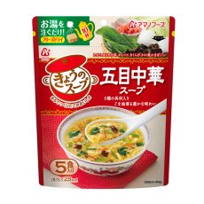 画像2: フリーズドライ アマノフーズ  スープ きょうのスープ 五目中華スープ５食(Japanese Freeze-dried Amano Foods Soup Today's Soup - Five-Meat Chinese Soup 5servs) (2)