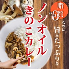 画像1: レトルトカレー ノンオイルきのこカレー180g 　脂質ゼロなのに旨みたっぷり！糖質ゼロ食品　インスタントカレー　即席カレー　ダイエット(Japanese Retort Curry Non-Oil Mushroom Curry 180g Zero fat but full of flavor! Sugar-free food Instant curry Instant curry Diet) (1)