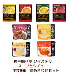 画像8: 神戸開花亭 ソイズデリ 本格洋食と無添加スープ8種　詰め合わせセット　インスタントスープ ポタージュ レトルト シチュー お試し 贈り物 ギフト (8)