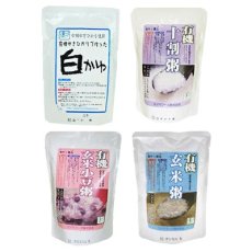 画像4: レトルト おかゆ 非常食 有機 玄米がゆ 4種類16食セット 白粥 お粥 小豆 介護食 離乳食 ダイエット 送料無料(Japanese Retort Porridge Emergency Food Organic Brown Rice Gruel 4 Kinds 16 Servings Set White Porridge Porridge Red Beans Nursing Food Baby Food Diet Free Shipping ) (4)