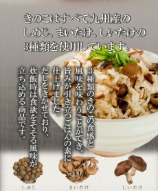 画像2: 炊き込みご飯の素 九州産 きのこごはんの素150g 化学調味料 添加物不使用 国産 ギフト 贈り物 ベストアメニティ (2)