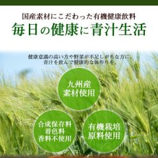 画像2: 九州産 有機野菜青汁 3gX15包入 JA全農 大麦若葉 明日葉 桑葉 野菜不足 ドリンク 国産 (2)