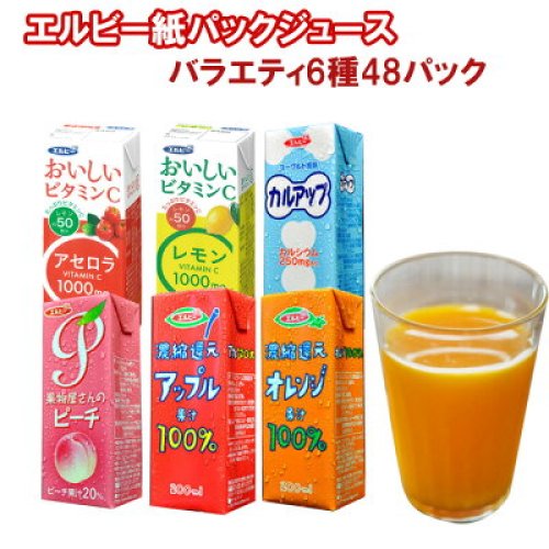 ソフトドリンク6種類48本セット アセロラ レモン カルアップ オレンジ100 アップル100 ピーチ 紙パックジュース エルビー 受験生 応援 送料無料 ソフトドリンク6種類48本セット アセロラ レモン カルアップ オレンジ100 アップル100 ピーチ 紙パックジュース エルビー 受験生 応援 送料無料