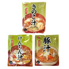 Photo1: レトルト おかず 詰め合わせ 味噌汁 ３種類６袋セット 大沢加工 (1)