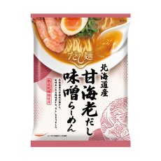 画像5: だし麺 北海道産 甘海老だし味噌らーめん インスタントラーメン 1食入(Japanese Dashi-men Hokkaido sweet shrimp dashi miso ramen instant ramen 1-serving) (5)