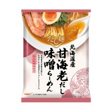 Photo5: だし麺 北海道産 甘海老だし味噌らーめん インスタントラーメン 1食入(Japanese Dashi-men Hokkaido sweet shrimp dashi miso ramen instant ramen 1-serving) (5)