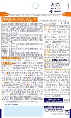 画像2: 小林製薬の栄養補助食品 ビタミンB群 お徳用 約60日分 120粒 【海外発送可】 (2)