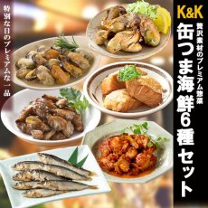 画像1: 【海外発送可】缶つま 海鮮6種詰め合わせセット (1)
