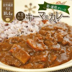 画像1: 【海外発送可】食物繊維豊富 大豆ミートのキーマ風 レトルト カレー 180ｇ たけのこ れんこん入り (1)