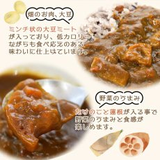 画像7: 【海外発送可】食物繊維豊富 大豆ミートのキーマ風 レトルト カレー 180ｇ たけのこ れんこん入り (7)