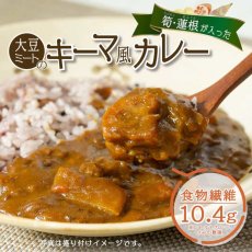 画像5: 【海外発送可】食物繊維豊富 大豆ミートのキーマ風 レトルト カレー 180ｇ たけのこ れんこん入り (5)