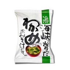 画像1: 海峡で育った わかめのおみそ汁  8.4g(フリーズドライ 味噌汁) （コスモス食品） (1)