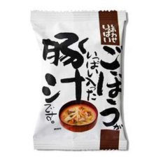 画像1: フリーズドライ 味噌汁　ごぼうがいっぱい入った豚汁 14.0g　コスモス食品 (1)