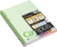 画像1: コクヨ ノート キャンパスノート 5冊パック5色アソート B5 A罫 30枚 ノ-3CANX5 (1)