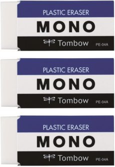 画像1: トンボ鉛筆 MONO 消しゴム 3個セット (1)