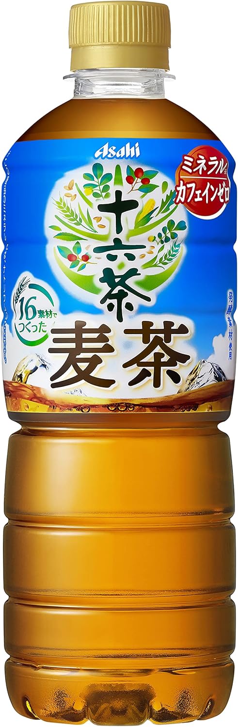 アサヒ 十六茶 麦茶 ＰＥＴ 600ml ×24本【海外発送可】