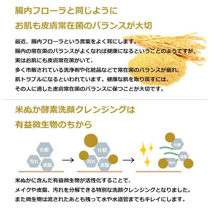 米ぬか酵素洗顔クレンジング